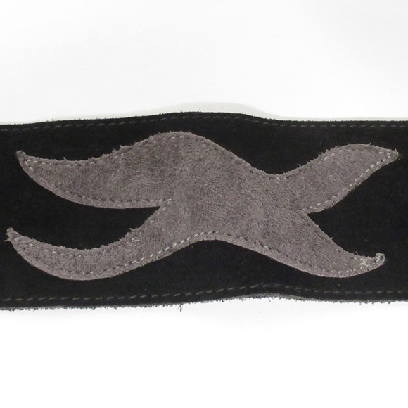 authentic SAINT LAURENT pieced suede wide BELT - Picture 6 of 13